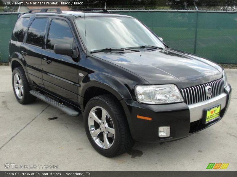 Black / Black 2007 Mercury Mariner Premier
