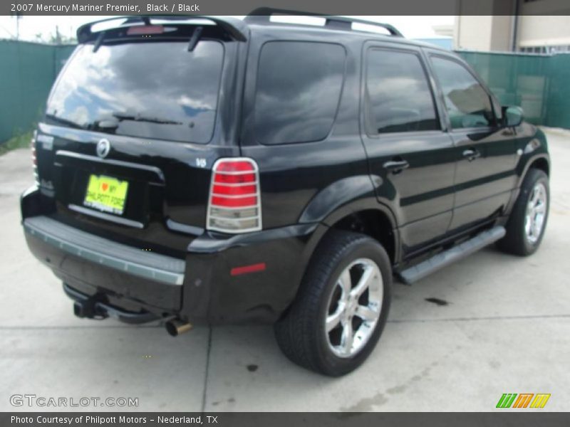 Black / Black 2007 Mercury Mariner Premier