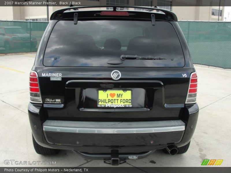 Black / Black 2007 Mercury Mariner Premier