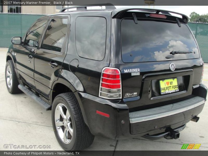 Black / Black 2007 Mercury Mariner Premier