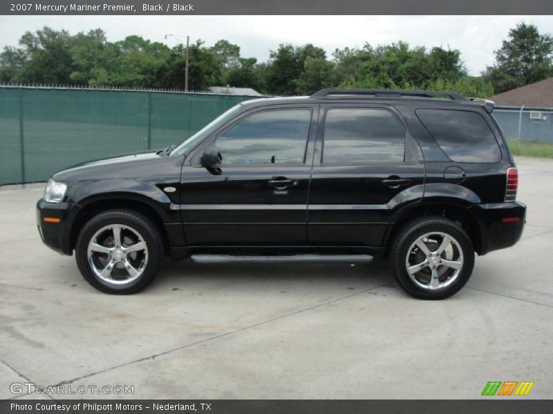 Black / Black 2007 Mercury Mariner Premier