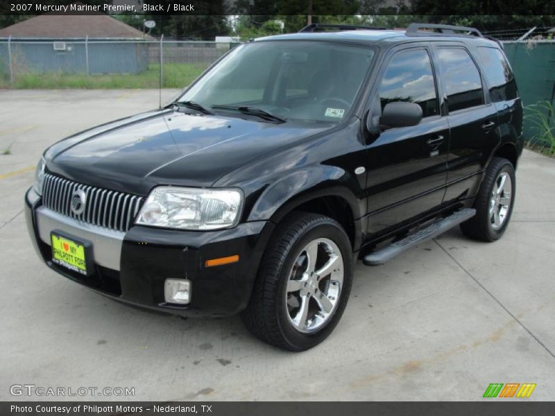 Black / Black 2007 Mercury Mariner Premier