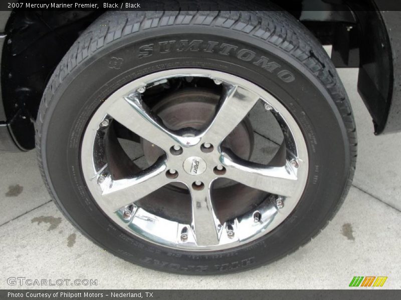 Black / Black 2007 Mercury Mariner Premier