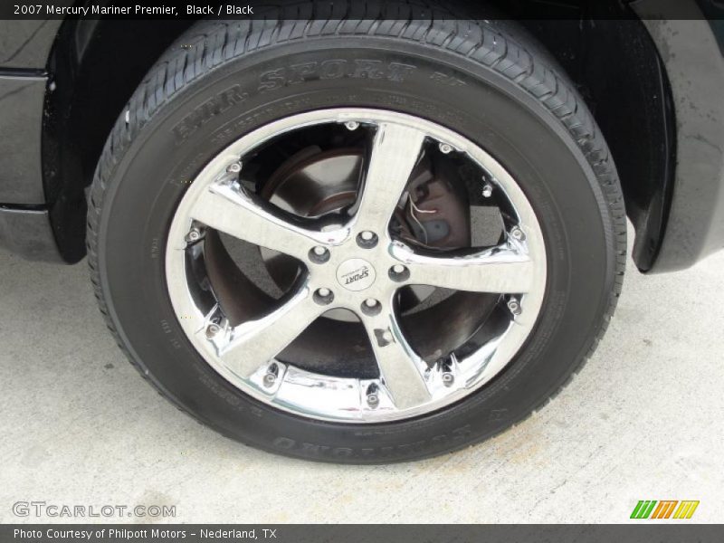 Black / Black 2007 Mercury Mariner Premier