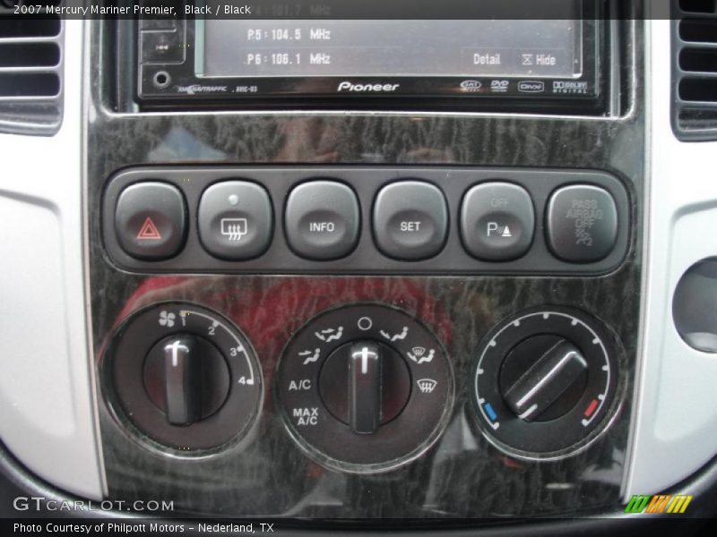 Black / Black 2007 Mercury Mariner Premier