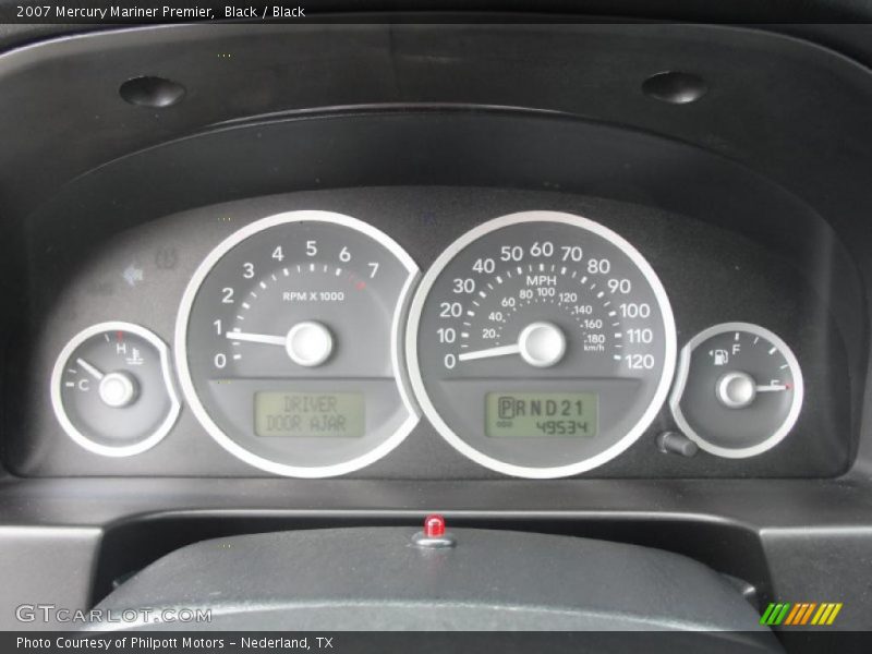 Black / Black 2007 Mercury Mariner Premier