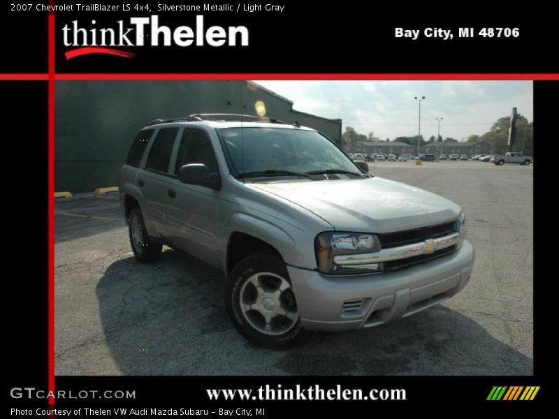Silverstone Metallic / Light Gray 2007 Chevrolet TrailBlazer LS 4x4