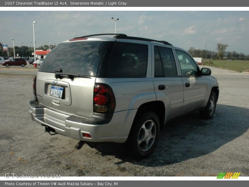 Silverstone Metallic / Light Gray 2007 Chevrolet TrailBlazer LS 4x4