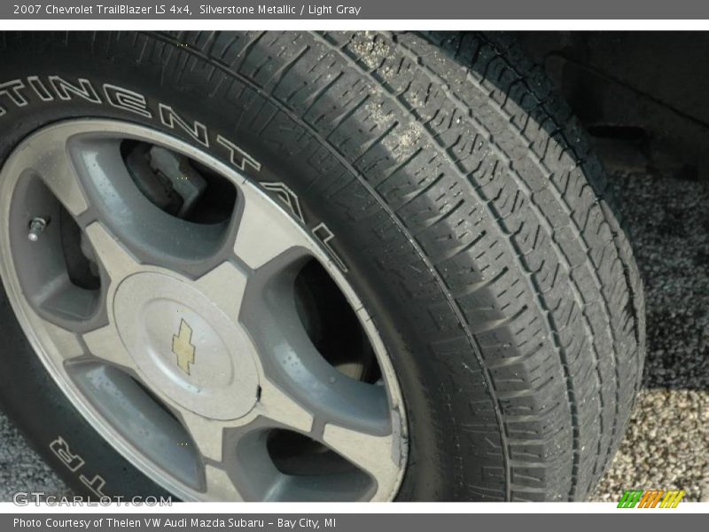 Silverstone Metallic / Light Gray 2007 Chevrolet TrailBlazer LS 4x4