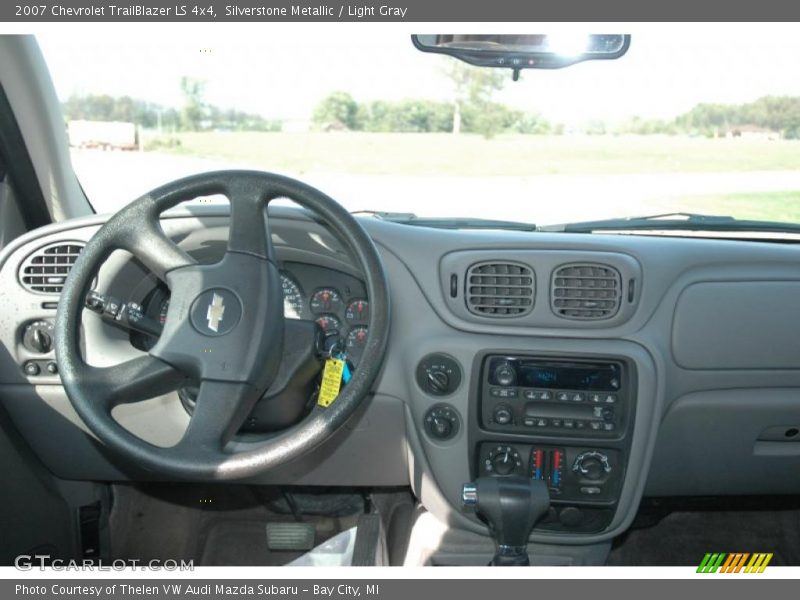 Silverstone Metallic / Light Gray 2007 Chevrolet TrailBlazer LS 4x4