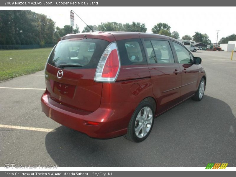 Copper Red Mica / Sand 2009 Mazda MAZDA5 Sport