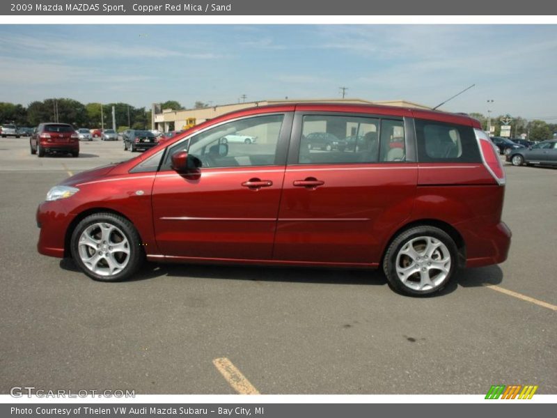 Copper Red Mica / Sand 2009 Mazda MAZDA5 Sport