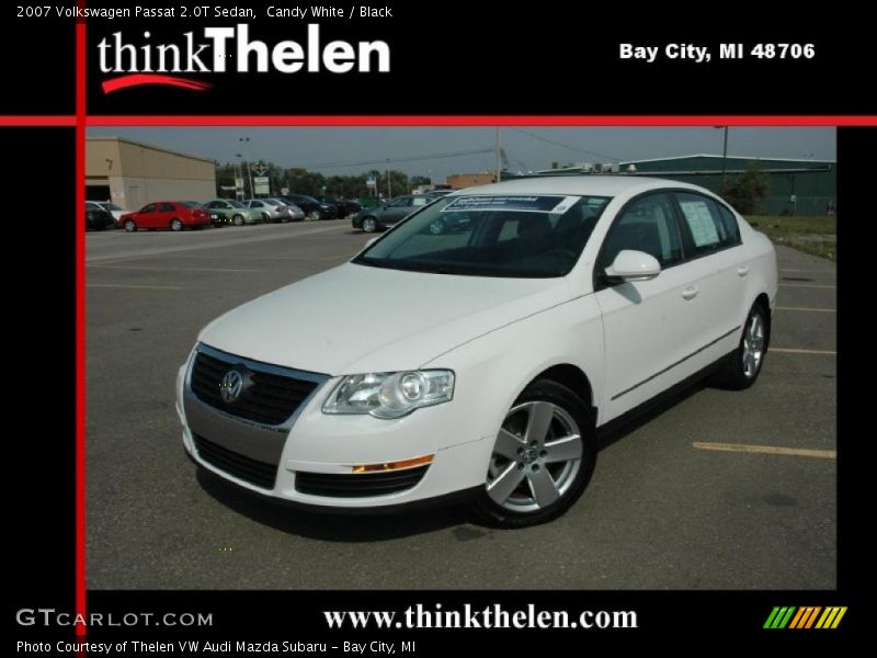 Candy White / Black 2007 Volkswagen Passat 2.0T Sedan