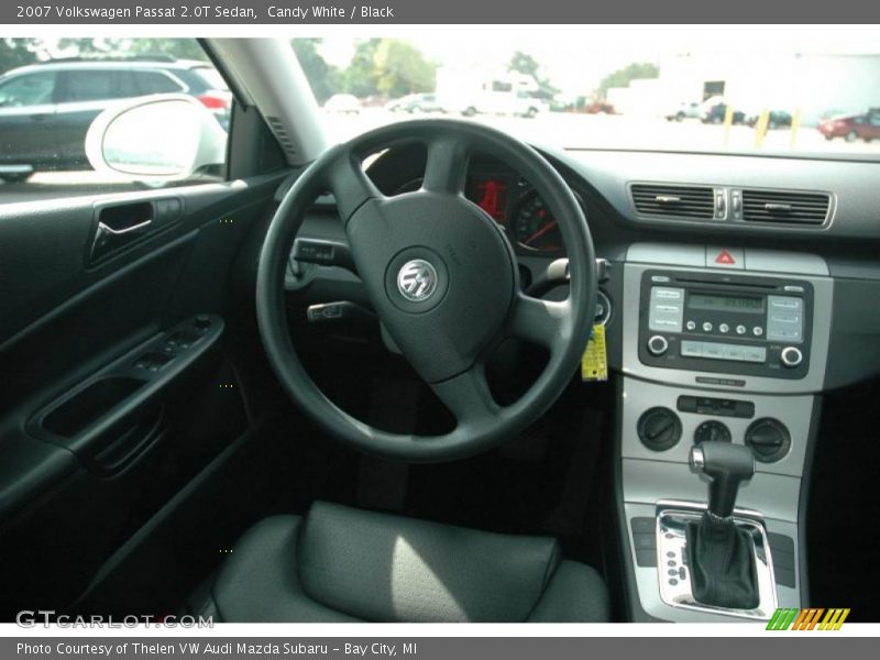 Candy White / Black 2007 Volkswagen Passat 2.0T Sedan