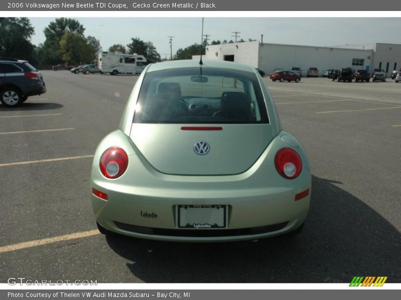 Gecko Green Metallic / Black 2006 Volkswagen New Beetle TDI Coupe