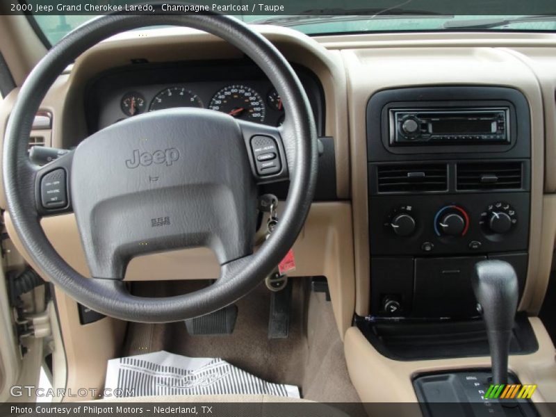 Champagne Pearlcoat / Taupe 2000 Jeep Grand Cherokee Laredo