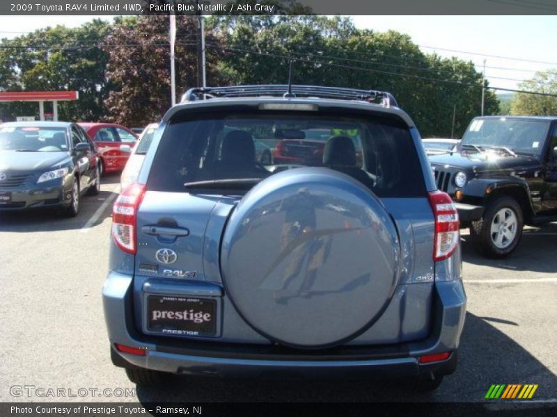 Pacific Blue Metallic / Ash Gray 2009 Toyota RAV4 Limited 4WD