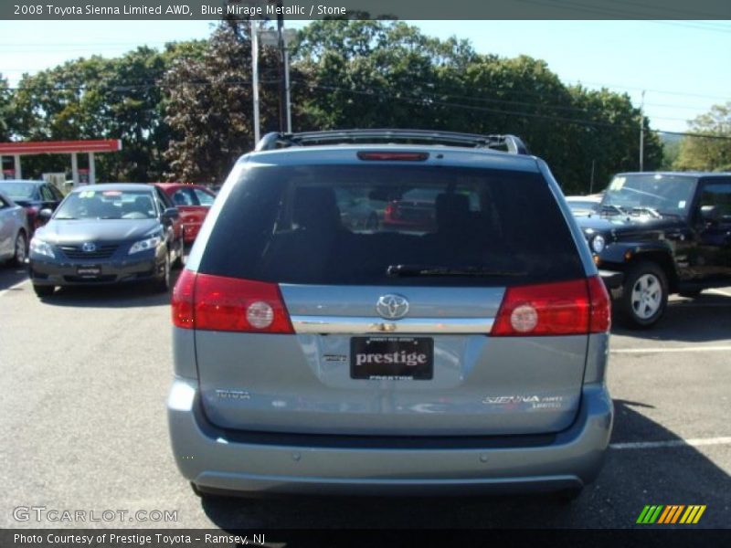 Blue Mirage Metallic / Stone 2008 Toyota Sienna Limited AWD