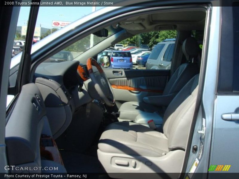 Blue Mirage Metallic / Stone 2008 Toyota Sienna Limited AWD