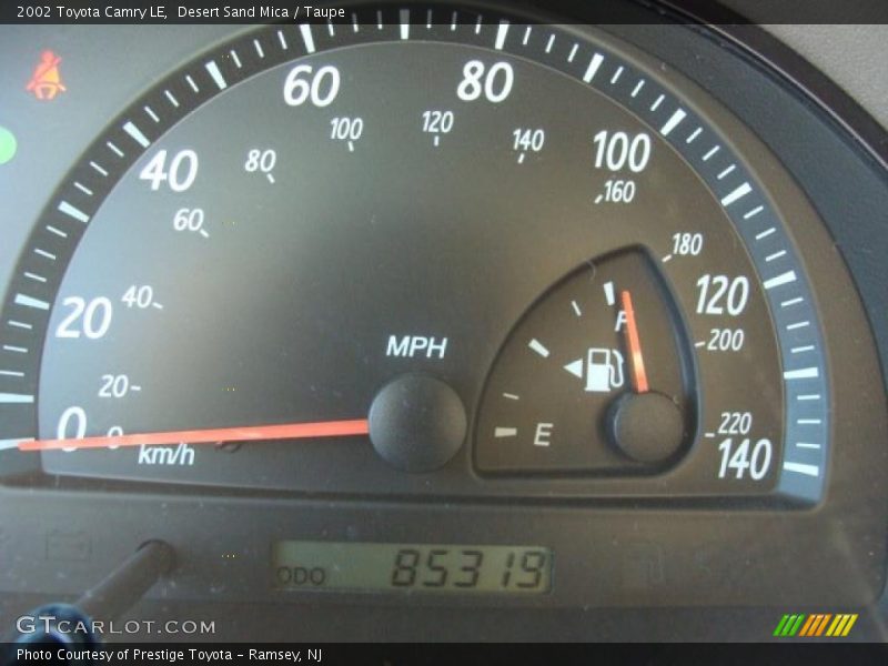 Desert Sand Mica / Taupe 2002 Toyota Camry LE