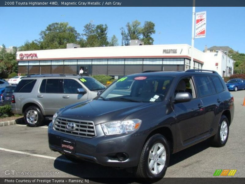 Magnetic Gray Metallic / Ash Gray 2008 Toyota Highlander 4WD