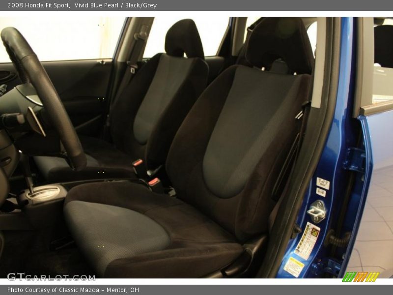 Vivid Blue Pearl / Black/Grey 2008 Honda Fit Sport