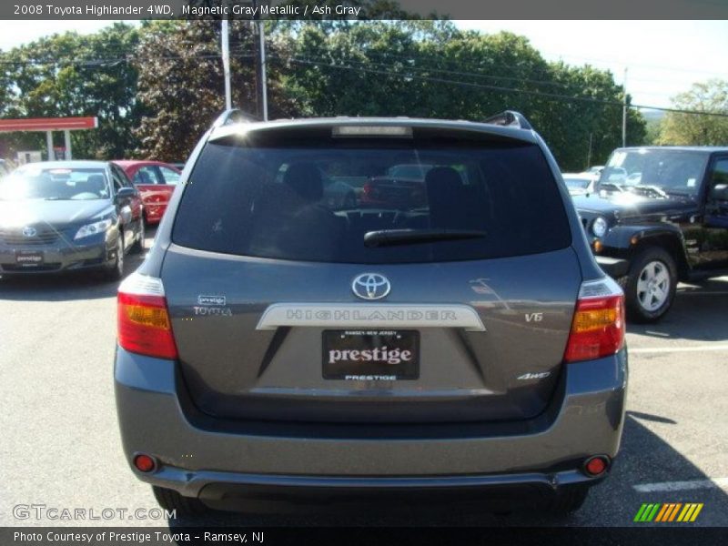 Magnetic Gray Metallic / Ash Gray 2008 Toyota Highlander 4WD