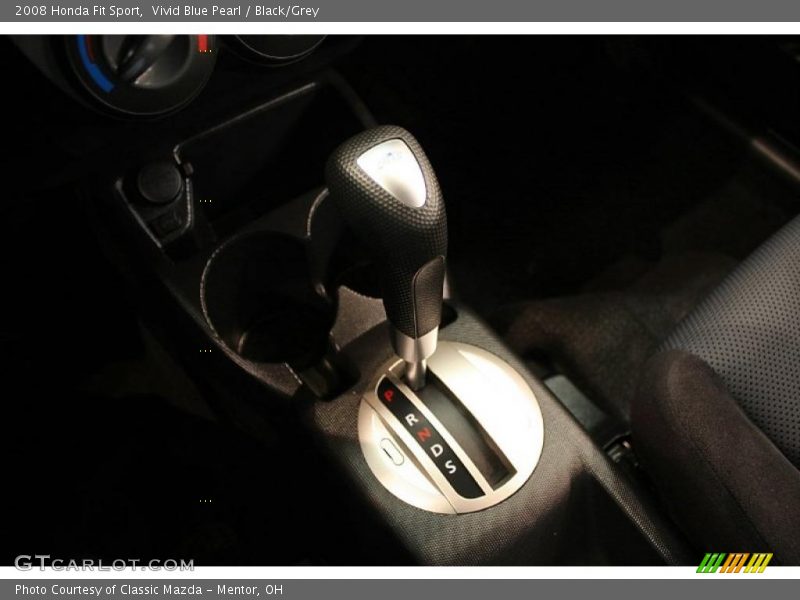 Vivid Blue Pearl / Black/Grey 2008 Honda Fit Sport