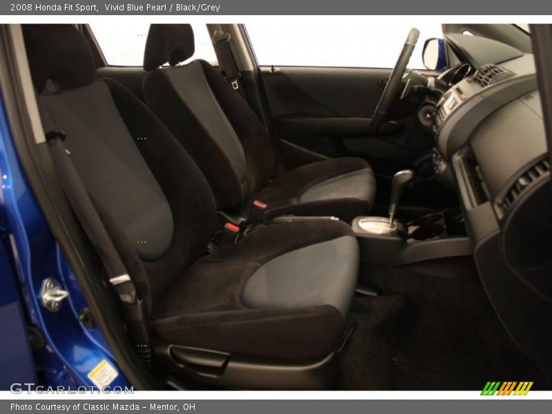 Vivid Blue Pearl / Black/Grey 2008 Honda Fit Sport