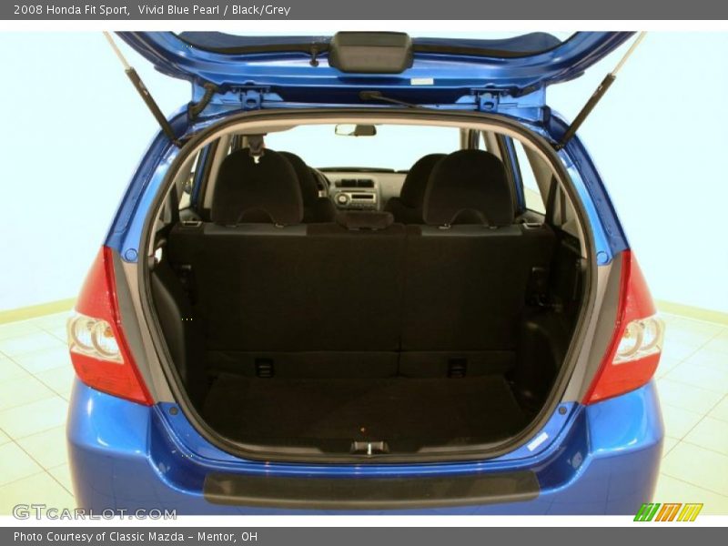 Vivid Blue Pearl / Black/Grey 2008 Honda Fit Sport