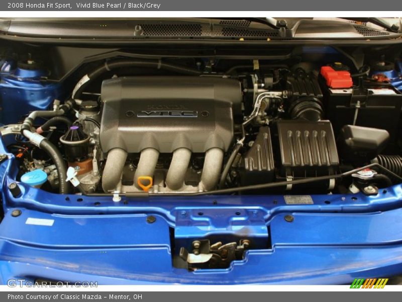 Vivid Blue Pearl / Black/Grey 2008 Honda Fit Sport