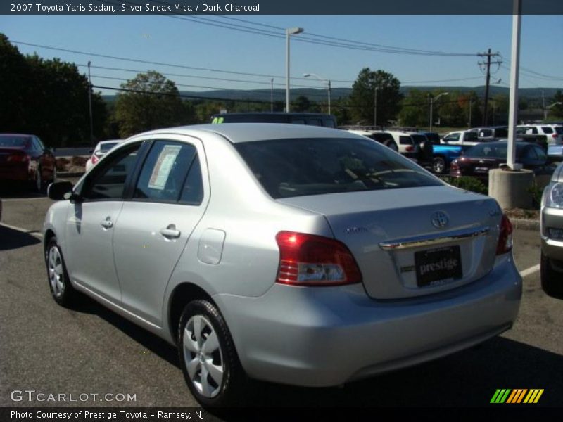 Silver Streak Mica / Dark Charcoal 2007 Toyota Yaris Sedan