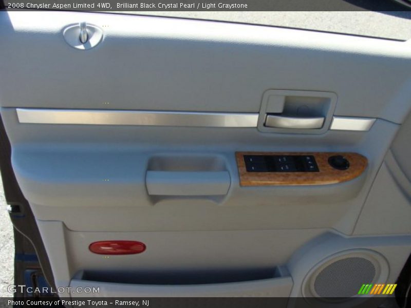 Brilliant Black Crystal Pearl / Light Graystone 2008 Chrysler Aspen Limited 4WD