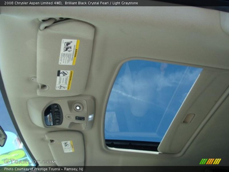 Brilliant Black Crystal Pearl / Light Graystone 2008 Chrysler Aspen Limited 4WD