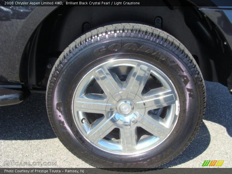Brilliant Black Crystal Pearl / Light Graystone 2008 Chrysler Aspen Limited 4WD