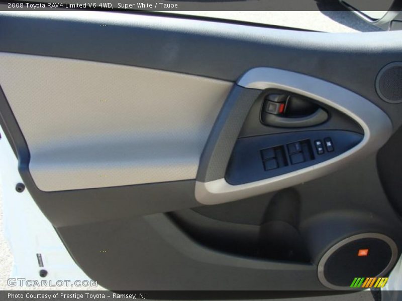 Super White / Taupe 2008 Toyota RAV4 Limited V6 4WD