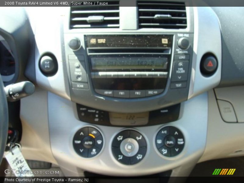 Super White / Taupe 2008 Toyota RAV4 Limited V6 4WD