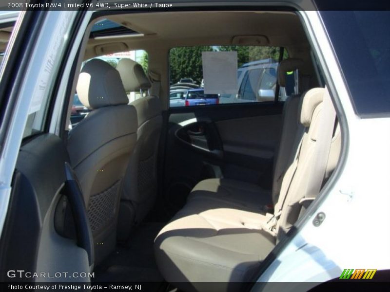 Super White / Taupe 2008 Toyota RAV4 Limited V6 4WD