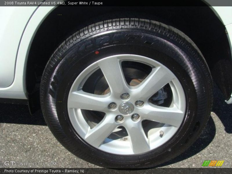 Super White / Taupe 2008 Toyota RAV4 Limited V6 4WD