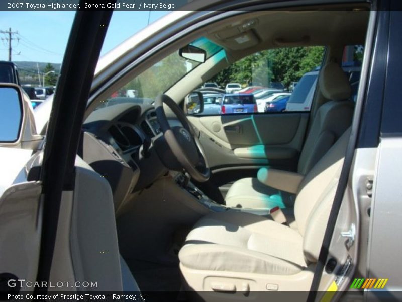 Sonora Gold Pearl / Ivory Beige 2007 Toyota Highlander
