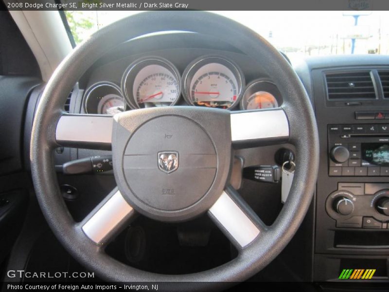 Bright Silver Metallic / Dark Slate Gray 2008 Dodge Charger SE