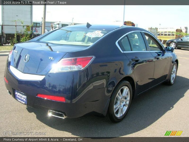 Royal Blue Pearl / Taupe 2009 Acura TL 3.5