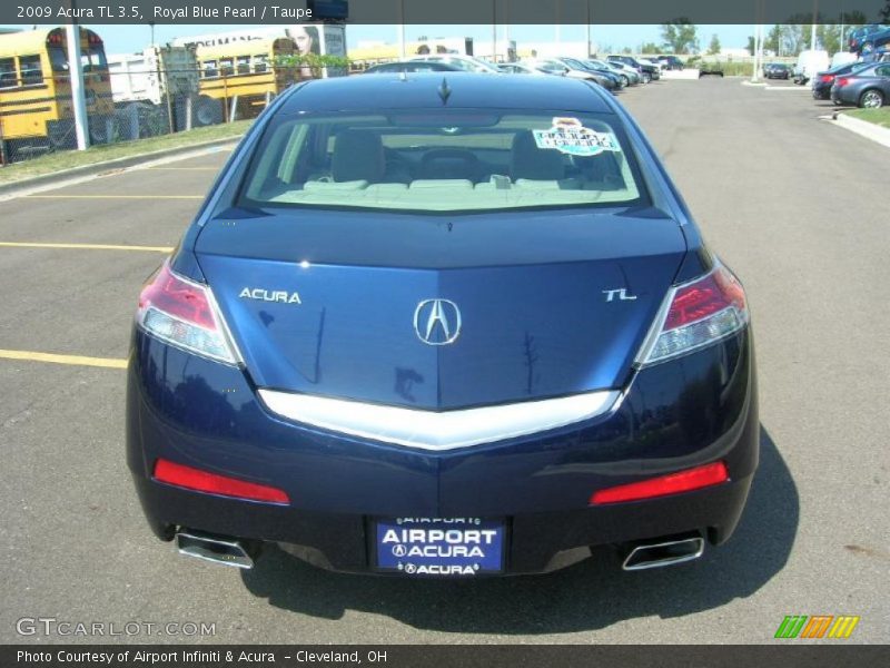 Royal Blue Pearl / Taupe 2009 Acura TL 3.5
