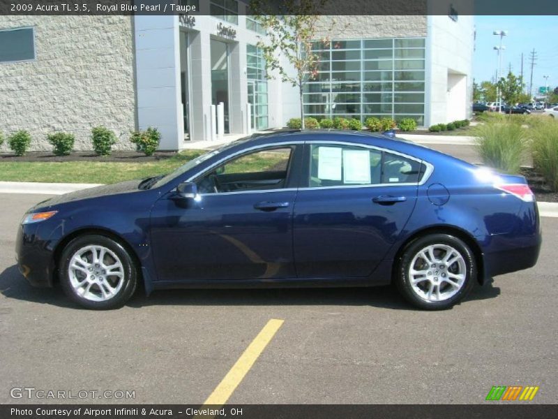 Royal Blue Pearl / Taupe 2009 Acura TL 3.5