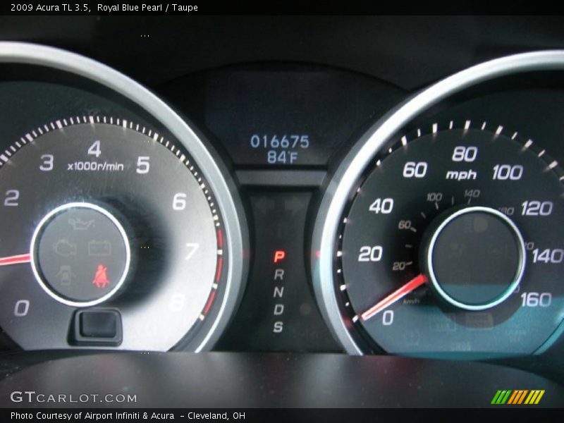 Royal Blue Pearl / Taupe 2009 Acura TL 3.5