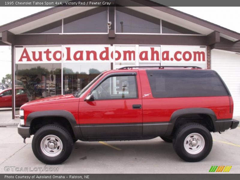 Victory Red / Pewter Gray 1995 Chevrolet Tahoe Sport 4x4