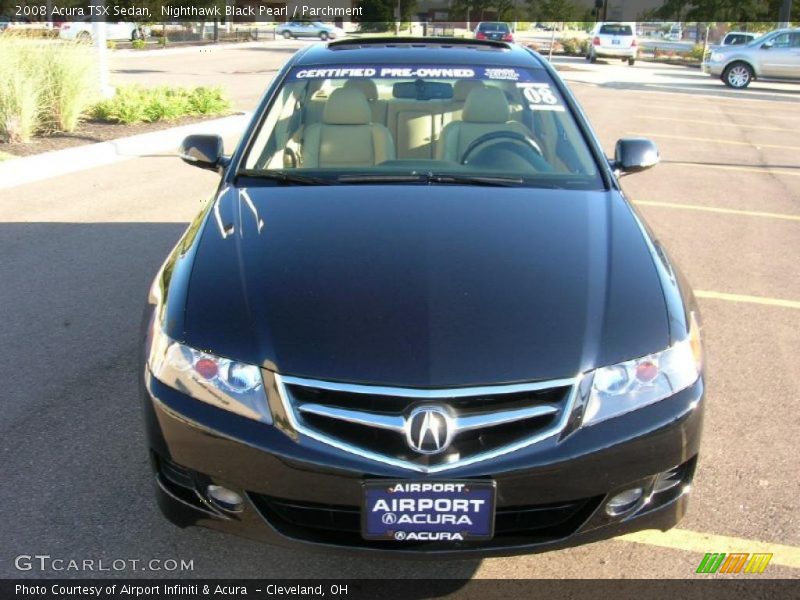 Nighthawk Black Pearl / Parchment 2008 Acura TSX Sedan