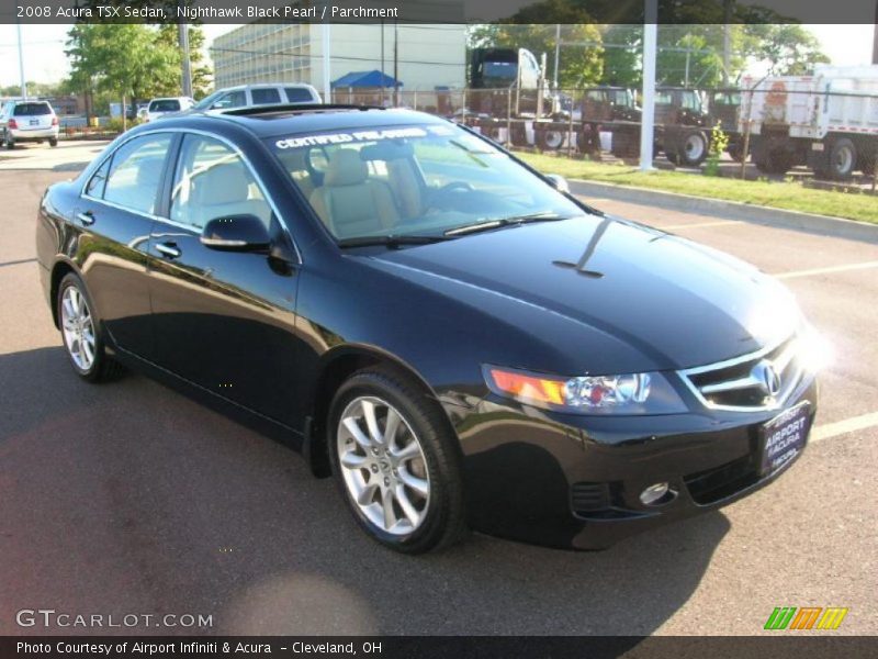 Nighthawk Black Pearl / Parchment 2008 Acura TSX Sedan