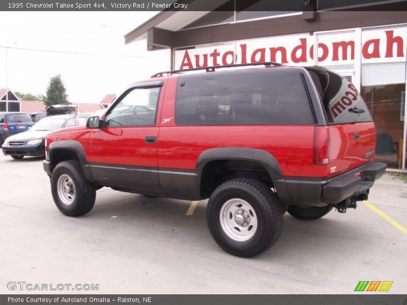 Victory Red / Pewter Gray 1995 Chevrolet Tahoe Sport 4x4