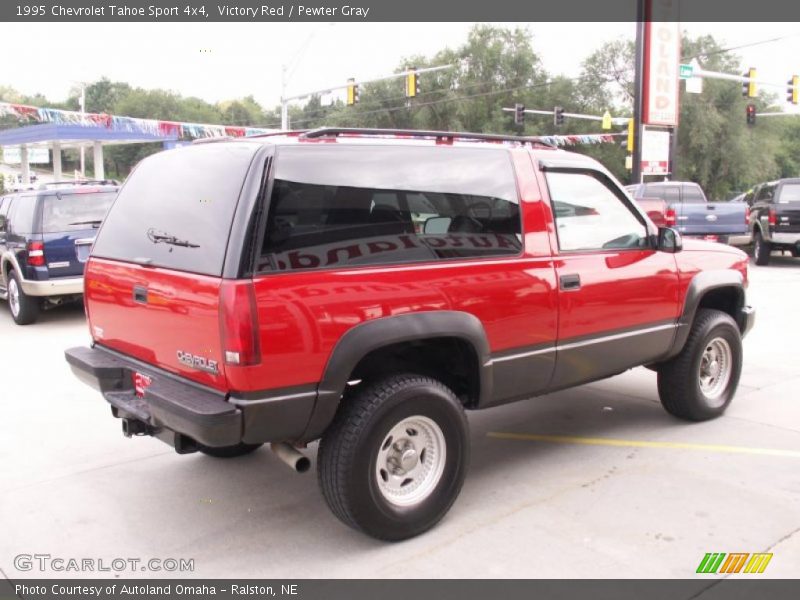 Victory Red / Pewter Gray 1995 Chevrolet Tahoe Sport 4x4